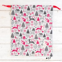 Pochette cadeau en coton réutilisable