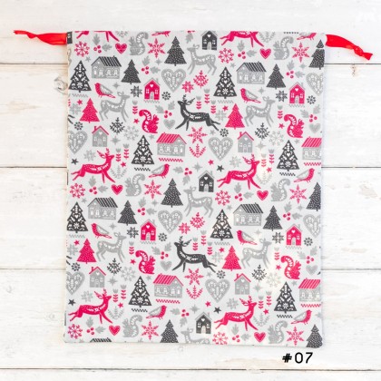 Pochette cadeau en coton réutilisable