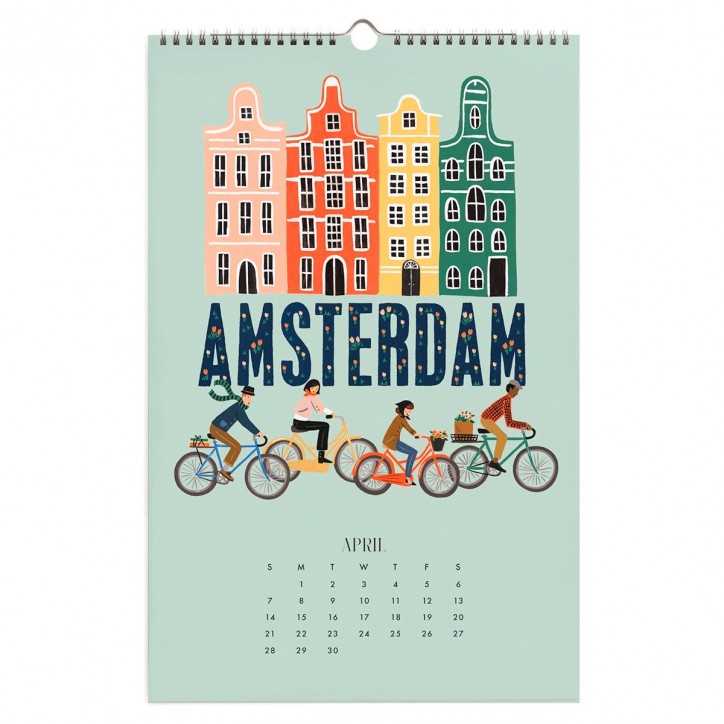 Calendrier Rifle Paper - Greetings from around the world 2024