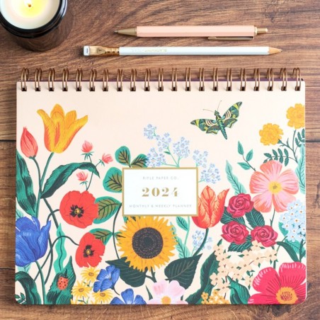 Rifle Paper 2024 planner - Blossom top