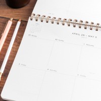 Agenda horizontal Rifle Paper 2024 - Blossom top