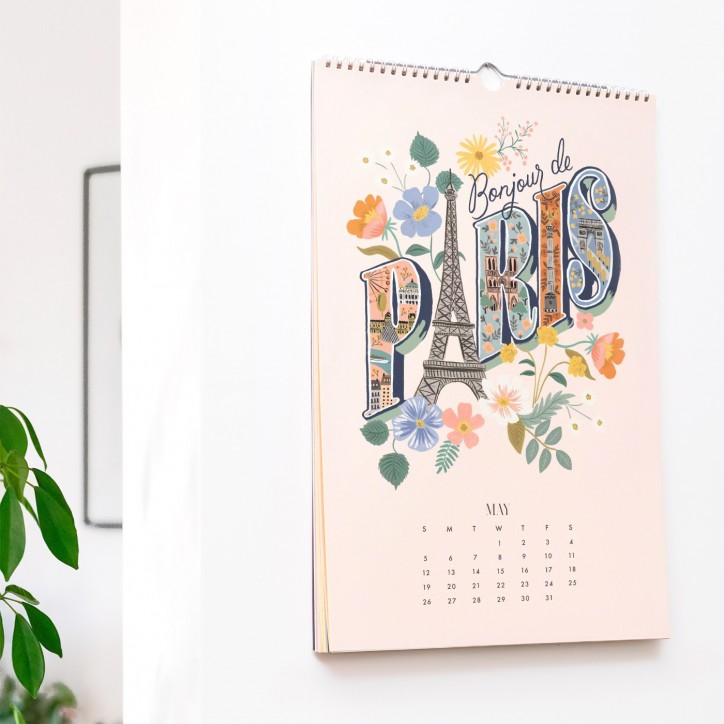 Calendrier Rifle Paper - Greetings from around the world 2024
