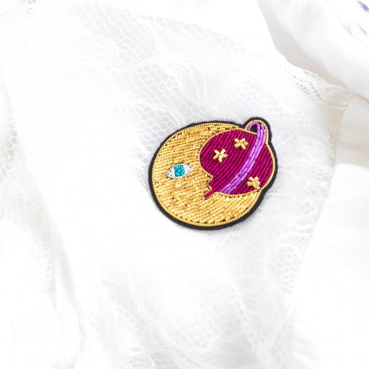 Broche brodée - Magical moon