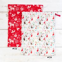 Pochette cadeau en coton réutilisable