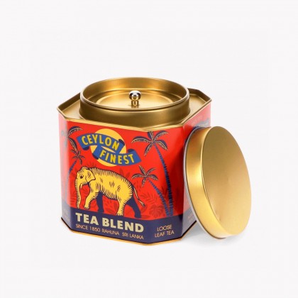 Metal tea caddy - Ceylon finest