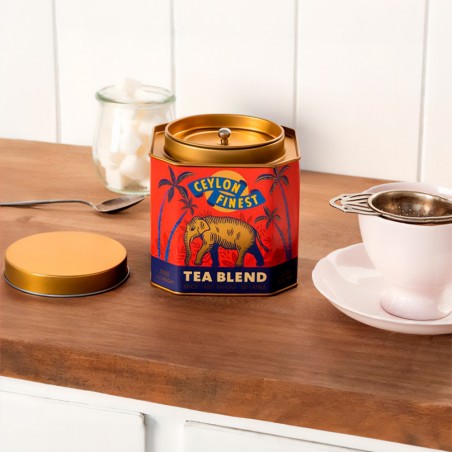 Metal tea caddy - Ceylon finest