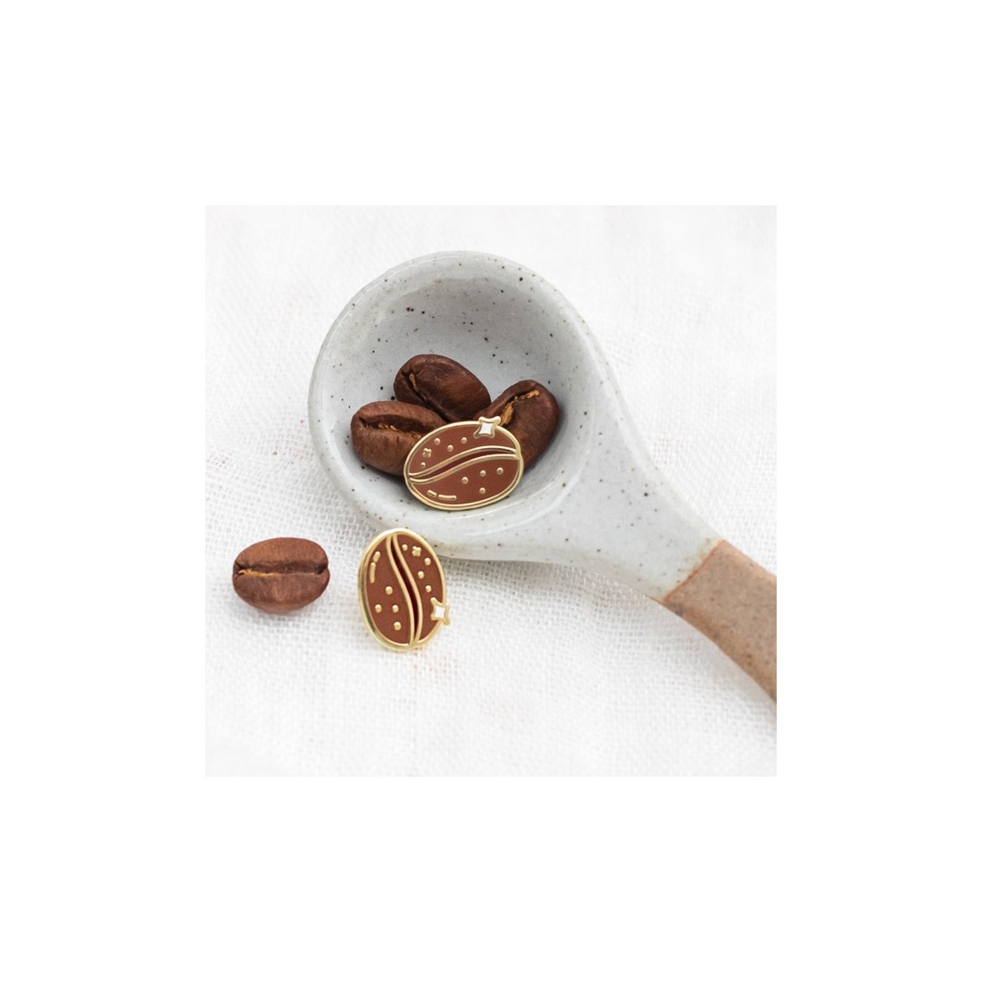 Set de pin's - Grains de café