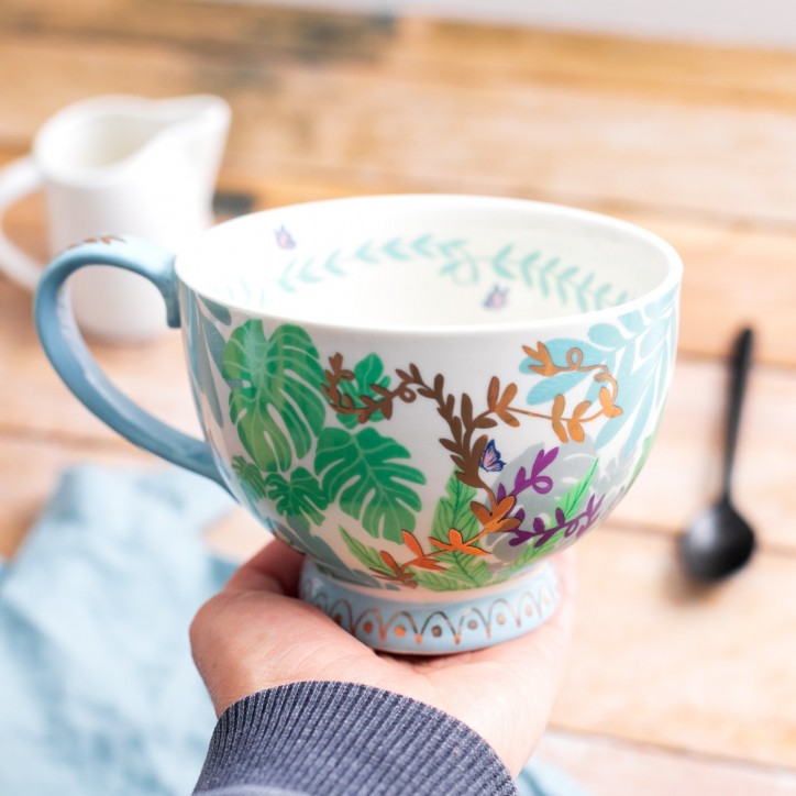 Tasse en porcelaine - Chat endormi