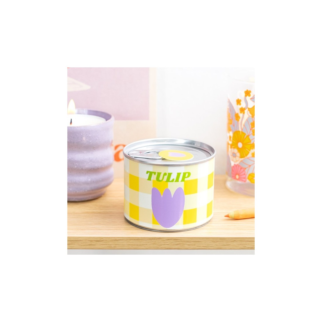 Bougie parfumée en conserve - Tulipe