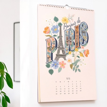 Rifle Paper wall calendar - Greetings from around the world 2024