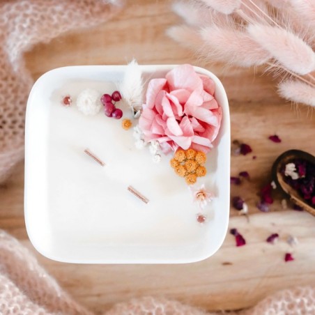 Scented candle and dried flowers - Tokyo bloom