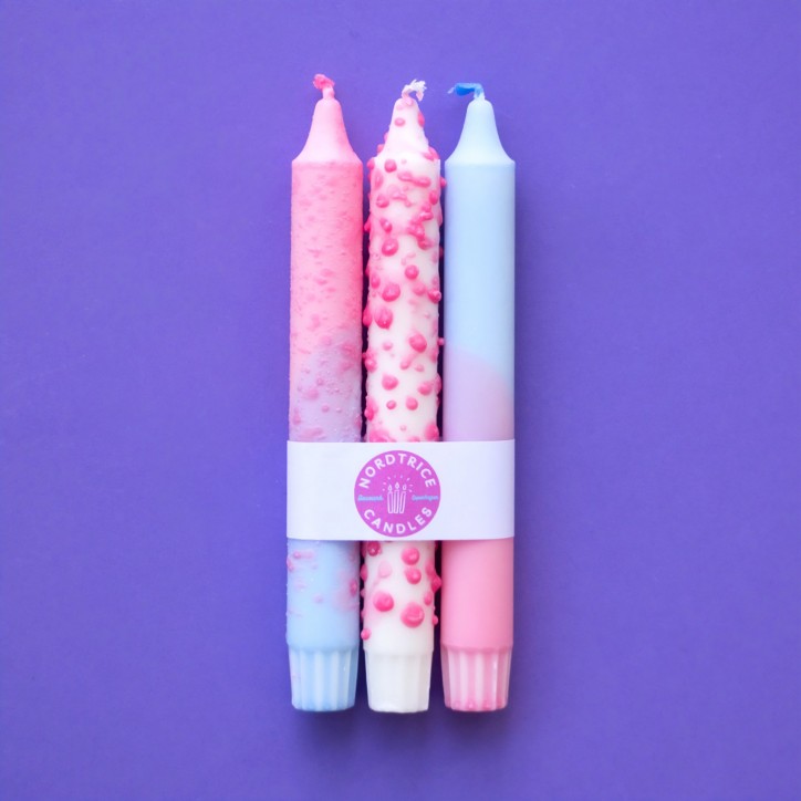 Nordtrice candles - Fuchsia