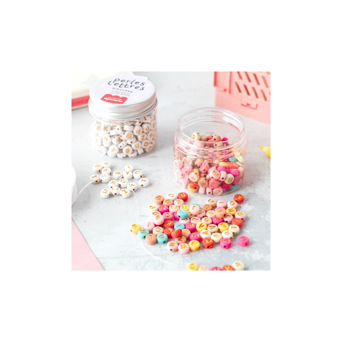 Perles lettres pour bijoux DIY
