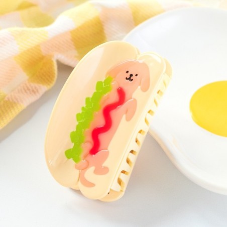 Grand pince à cheveux - Hot doggy dog