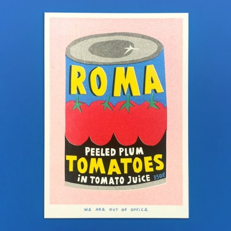 Affiche risographie - Roma plum tomatoes