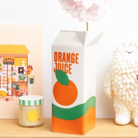 Vase - Brique de jus d'orange