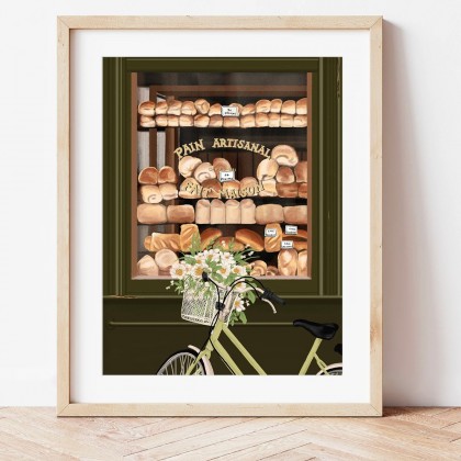 Kit de peinture au numéro - Boulangeries parisiennes