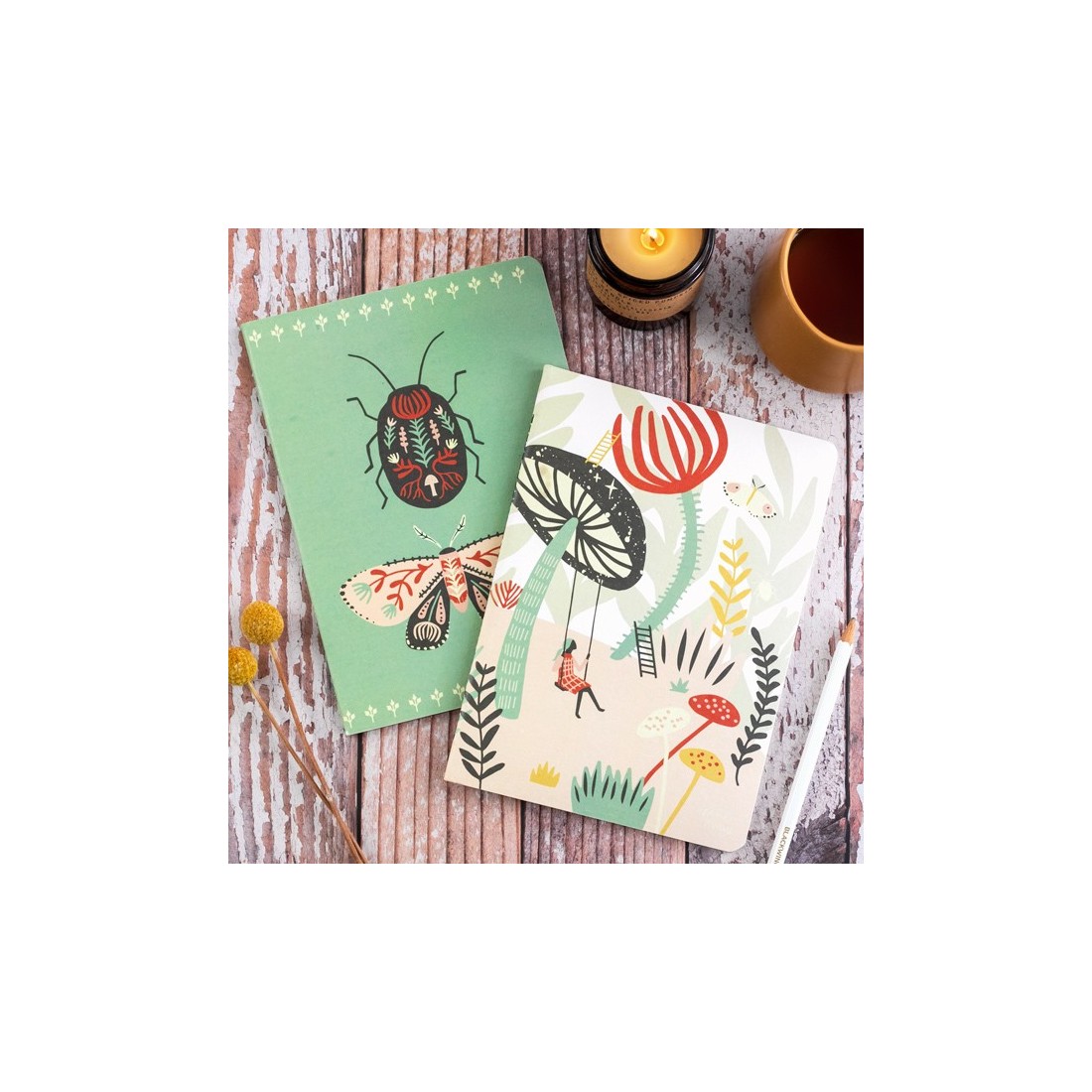 Lot de 2 carnets - Far & away