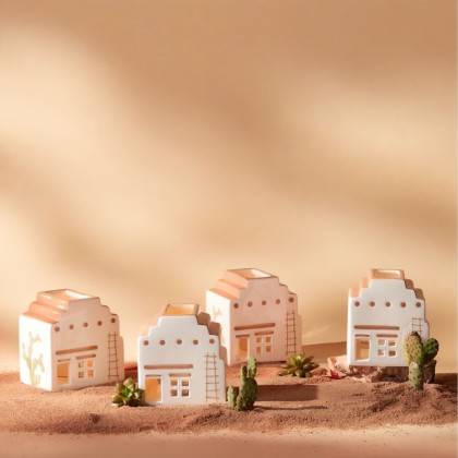 Bougeoir maison et cones d'encens - Santa Fe adobe