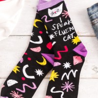 Paire de chaussettes - I speak fluent cat