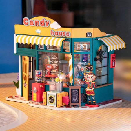 Kit DIY diorama - Rainbow candy house