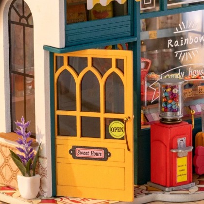 Kit DIY diorama - Rainbow candy house