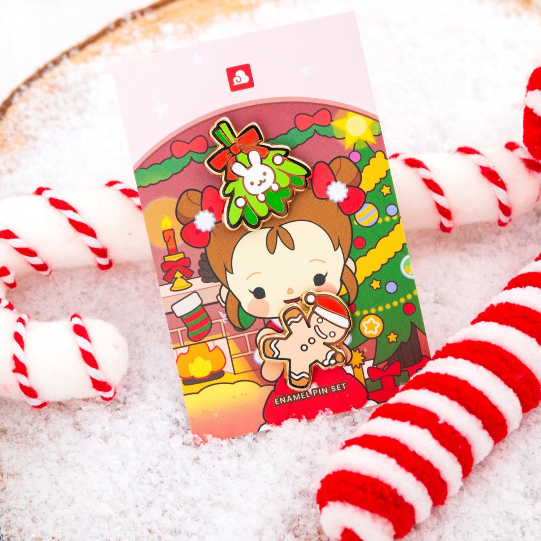 Set de 2 pin's - Cozy holiday party