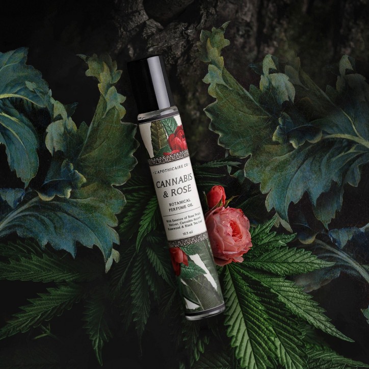 Parfum roll-on L'apothicaire Co. - Cannabis & rose