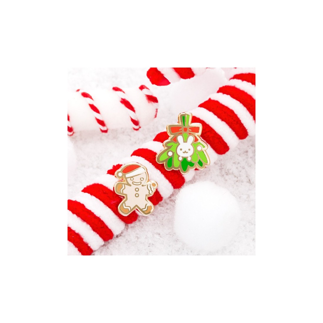 Set de 2 pin's - Cozy holiday party