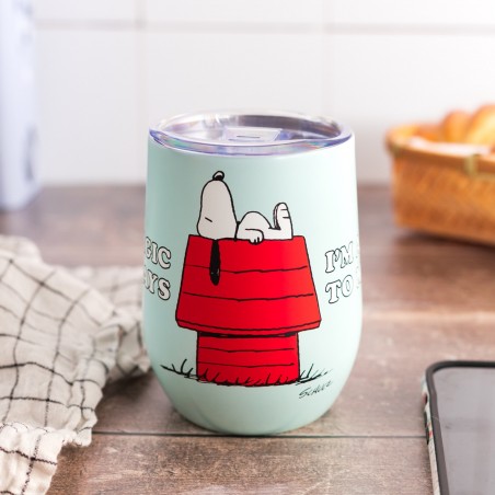 Snoopy travel tumbler - I'm allergic to monday