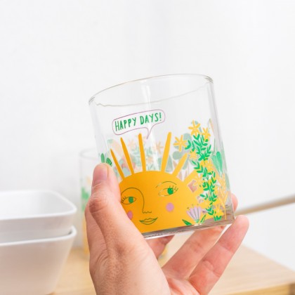 Set de 2 verres - Happy days