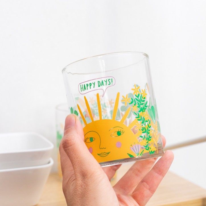 Set de 2 verres - Happy days