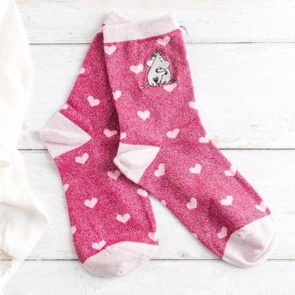 Chaussettes à paillettes - Moomin Love brodé