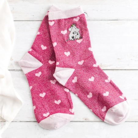 Chaussettes à paillettes - Moomin Love brodé