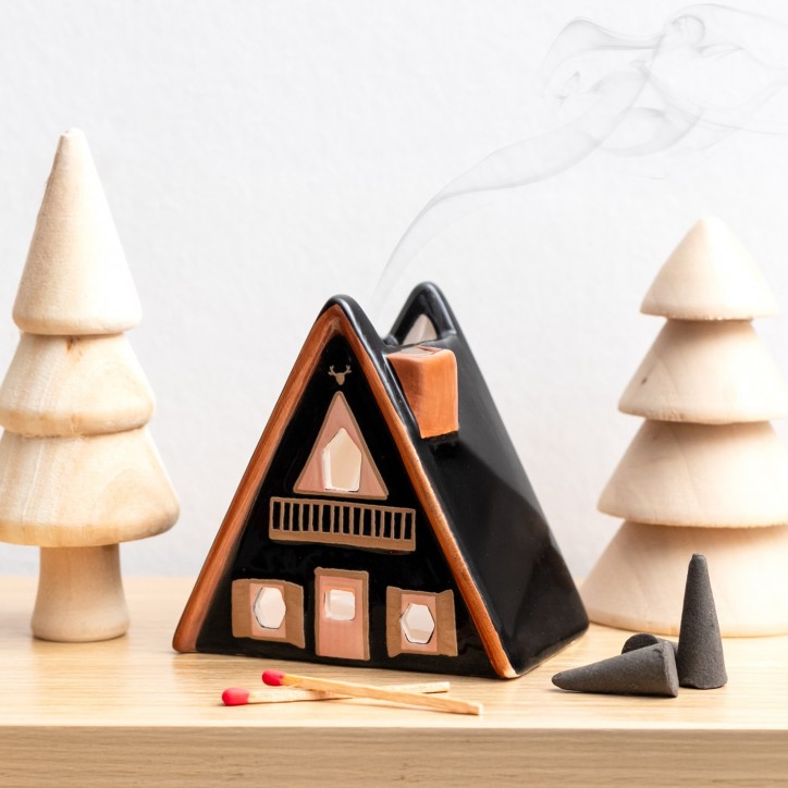 Bougeoir maison et cones d'encens - Nordic cabin
