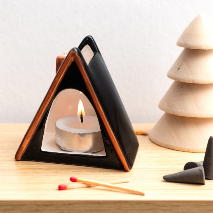 Bougeoir maison et cones d'encens - Nordic cabin