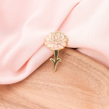 Enamel pin - Carnation flower