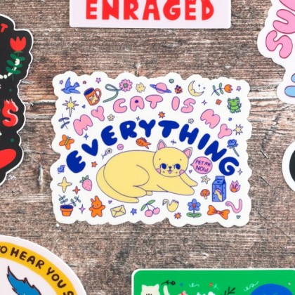Grand sticker - My cat is my everything