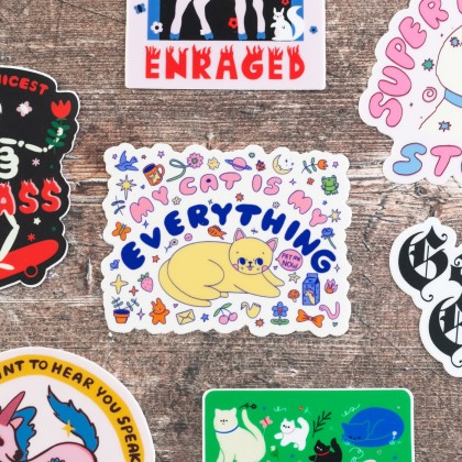 Grand sticker - My cat is my everything