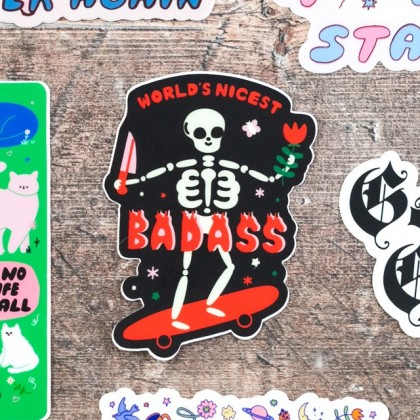 Grand sticker - World's nicest badass