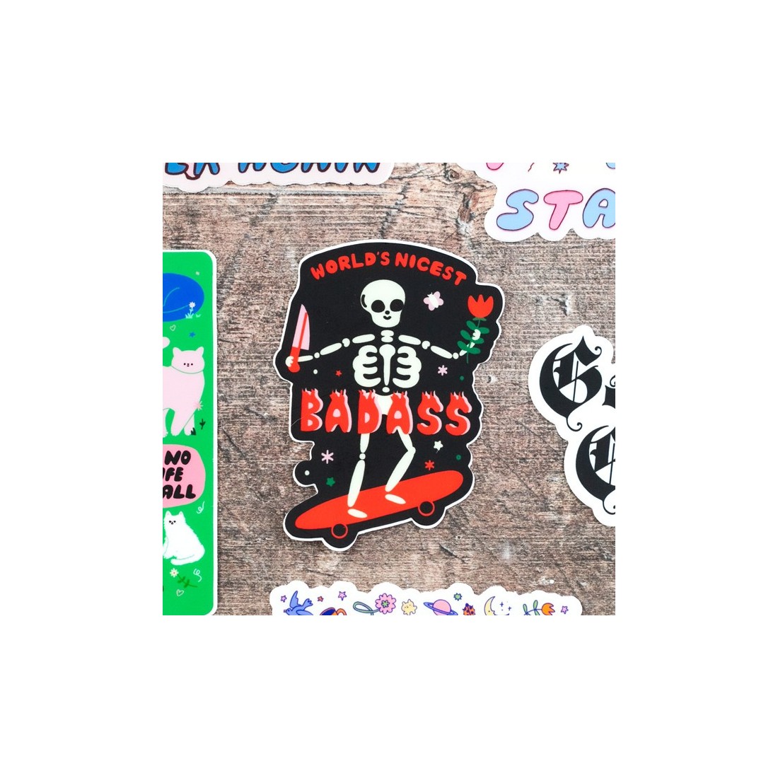 Grand sticker - World's nicest badass