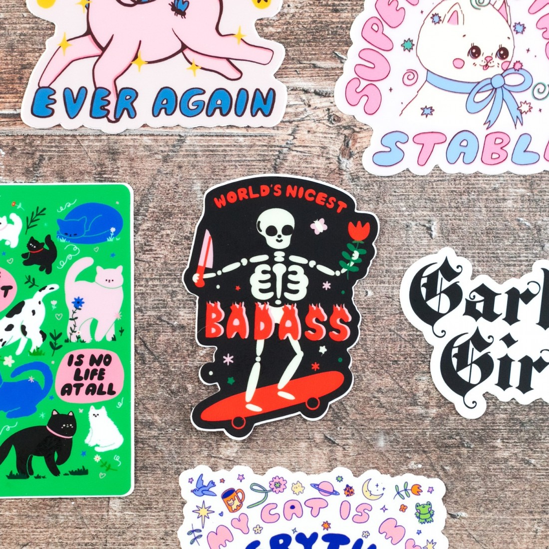 Large sticker - World's nicest badass