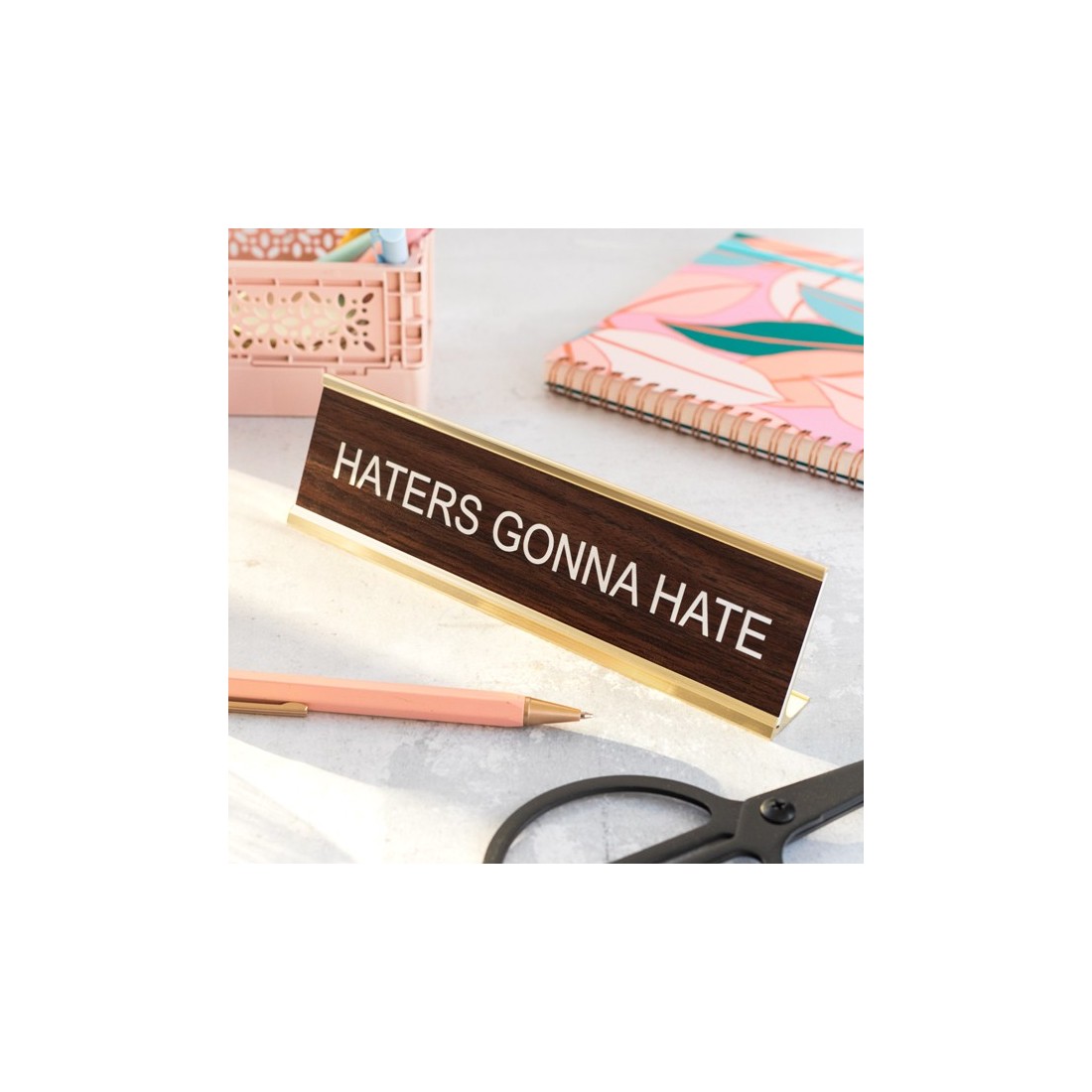 Chevalet de bureau - Haters gonna hate