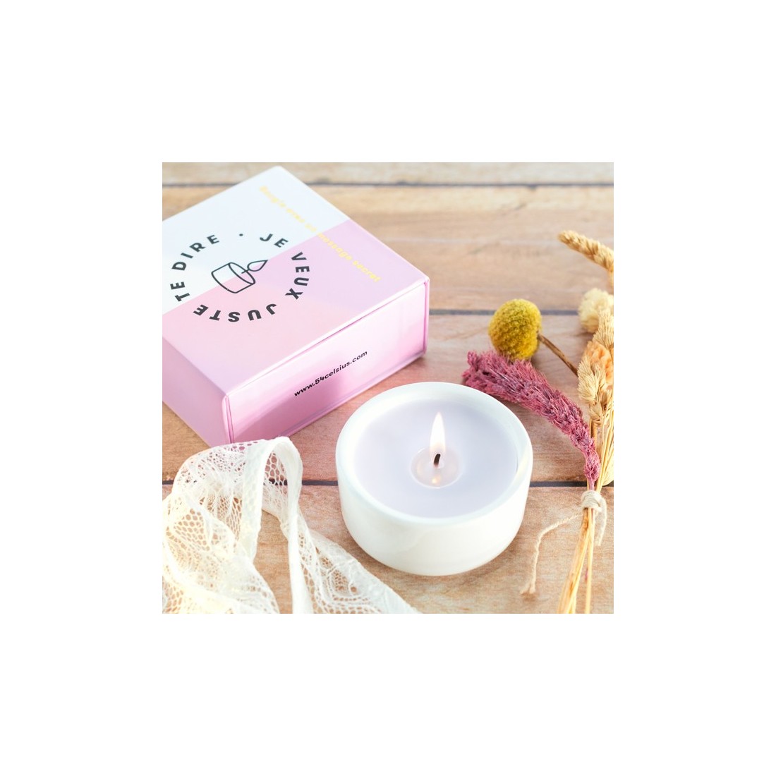Bougie à message secret - You light my fire