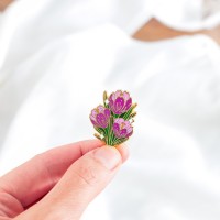 Pin's - Bouquet de crocus