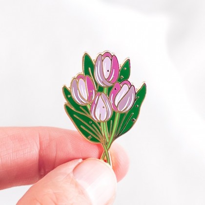 Pin's - Bouquet de tulipes