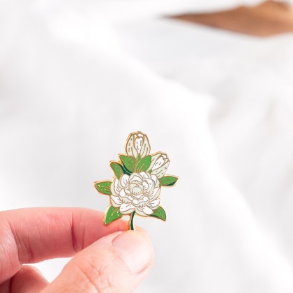 Enamel pin - Jasmin grandiflora