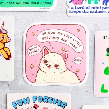 Grand sticker - Mean kitty