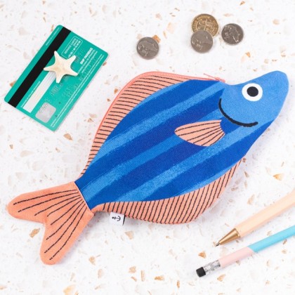 Pochette zippée poisson - Bar