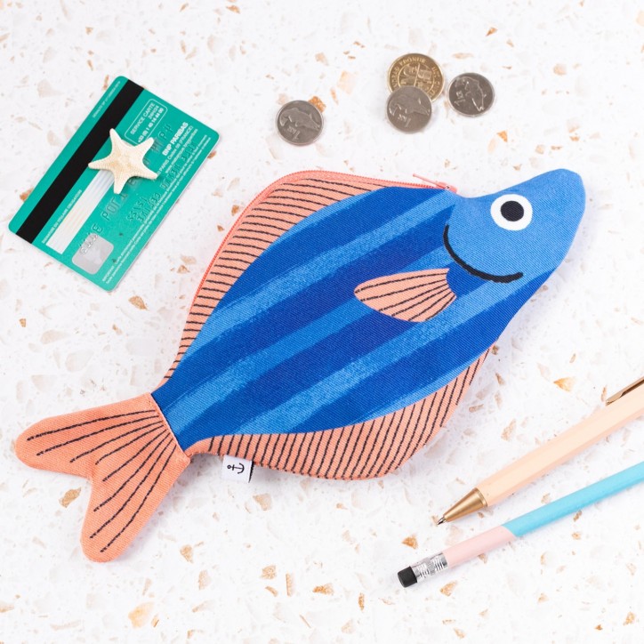 Pochette zippée poisson - Bar
